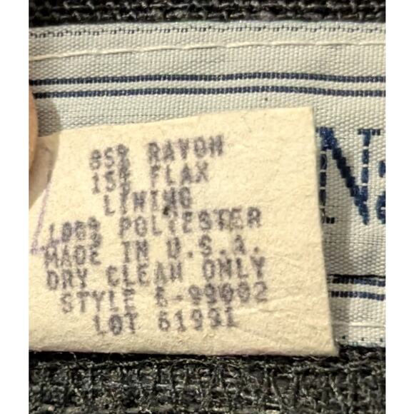 Norton McNaughton Vintage Pencil Skirt Size 10 Flax Linen Blend Classic Career - Picture 11 of 12